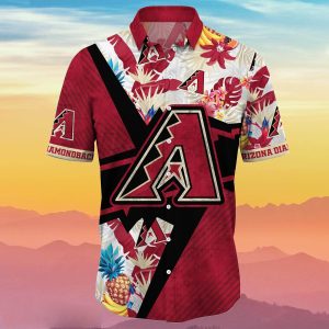 Arizona Diamondbacks MLB Flower Hawaiian Shirt Pinapple Tropical Special Gift For Fans Unisex T-shirt, Sweatshirt, Hoodie, Long Sleeve Tee - T-Shirt, Sweatshirt, Hoodie