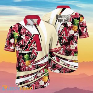 Arizona Diamondbacks MLB Flower Hawaiian Shirt Special Gift For Fans Unisex T-shirt, Sweatshirt, Hoodie, Long Sleeve Tee - T-Shirt, Sweatshirt, Hoodie