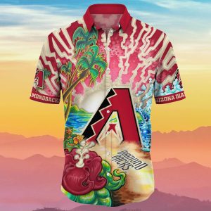 Arizona Diamondbacks MLB Flower Hawaiian Shirt Summer Best Idea For Real Fans Unisex T-shirt, Sweatshirt, Hoodie, Long Sleeve Tee - T-Shirt, Sweatshirt, Hoodie