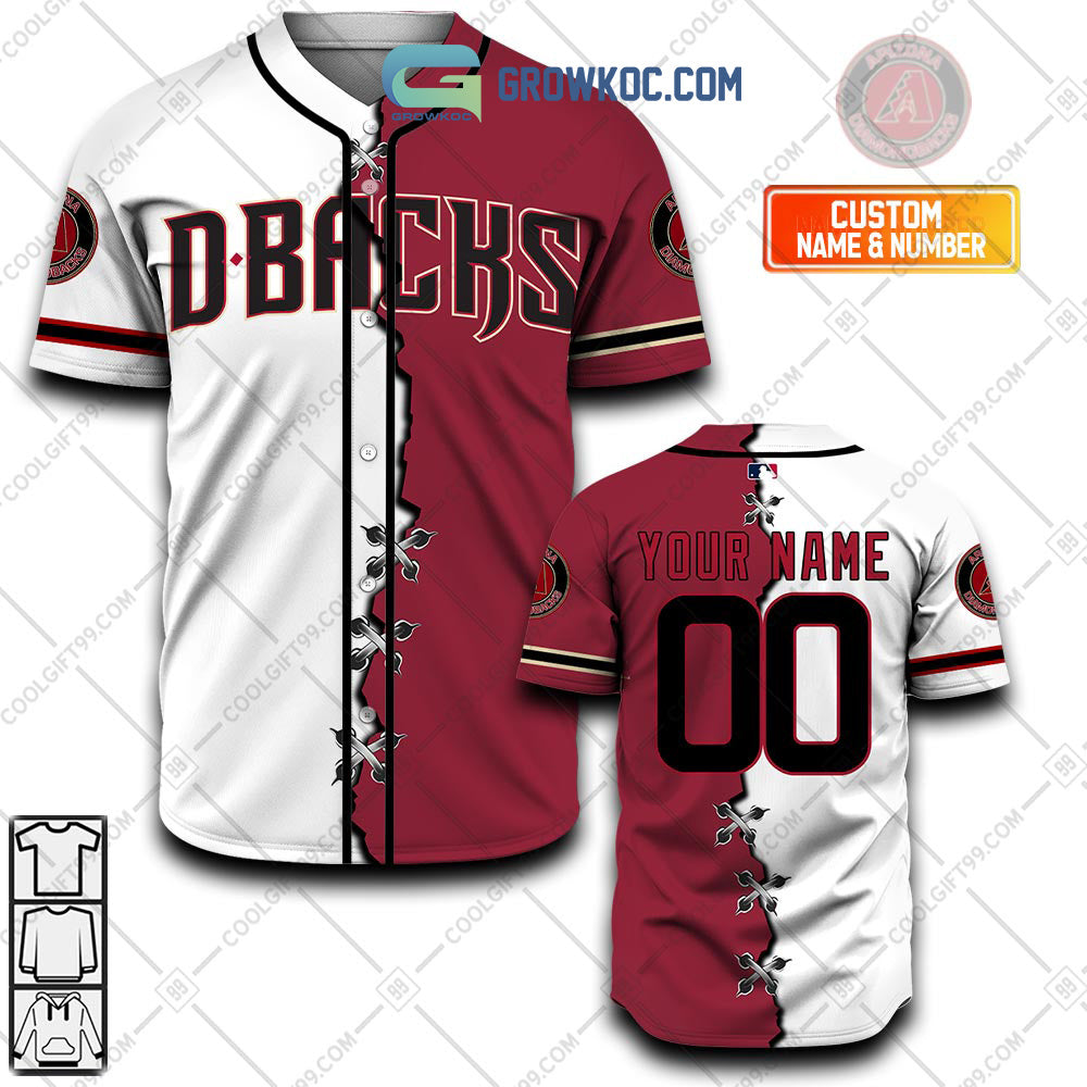 Arizona Diamondbacks MLB Personalized Mix Baseball Jersey Unisex T-shirt, Sweatshirt, Hoodie, Long Sleeve Tee - T-Shirt, Sweatshirt, Hoodie