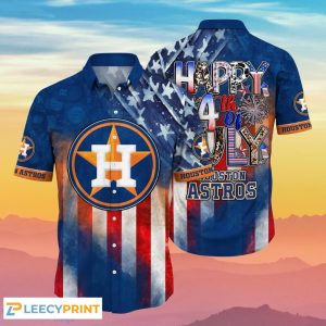 Astros Hawaiian Shirt Independence Day Best Gift For Men Unisex T-shirt, Sweatshirt, Hoodie, Long Sleeve Tee - T-Shirt, Sweatshirt, Hoodie