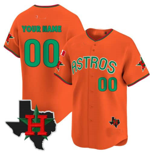 Custom Houston Astros Mexico Texas Patch Vapor Premier Limited V3 ¨C All Stitched Baseball Jersey baseball jersey product view 3