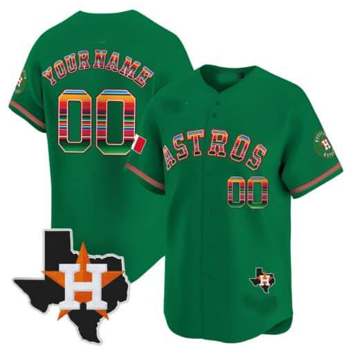 Custom Houston Astros Mexico Texas Patch Vapor Premier Limited ¨C All Stitched Baseball Jersey baseball jersey product view 2