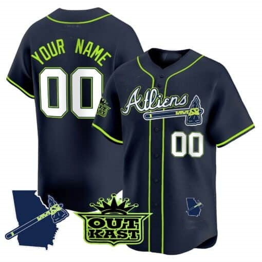 Custom Atlanta Braves Atliens Vapor Premier Limited V2 ¨C All Stitched Baseball Jersey baseball jersey product view 1