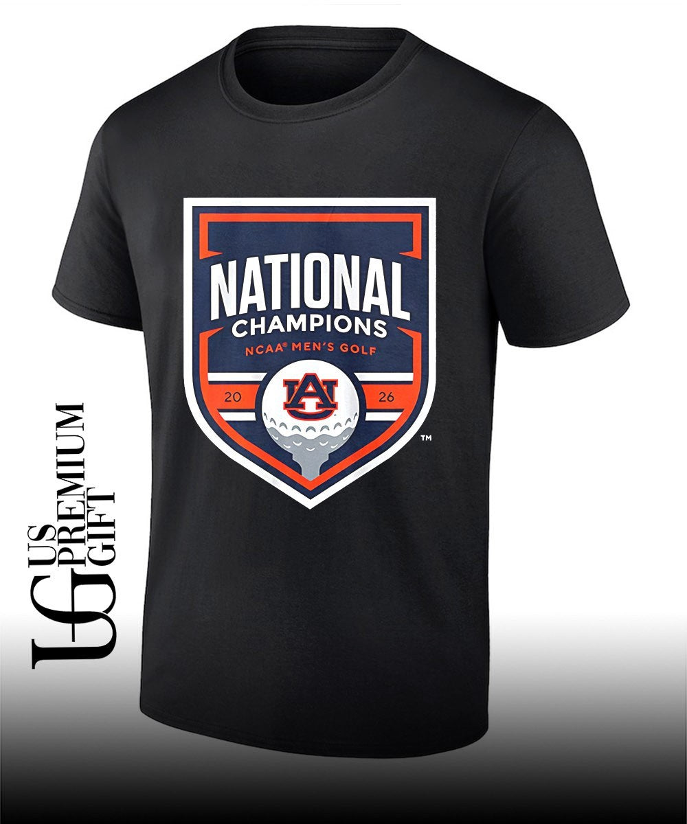 Auburn Tigers Mens Golf 2026 National Champions logo shirt Unisex T-shirt, Sweatshirt, Hoodie, Long Sleeve Tee - T-Shirt, Sweatshirt, Hoodie