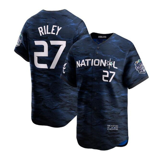 #27 Austin Riley National League 2023 All-Star Game Limited Player Jersey - RoyalBaseball Jerseys baseball jersey product view 1