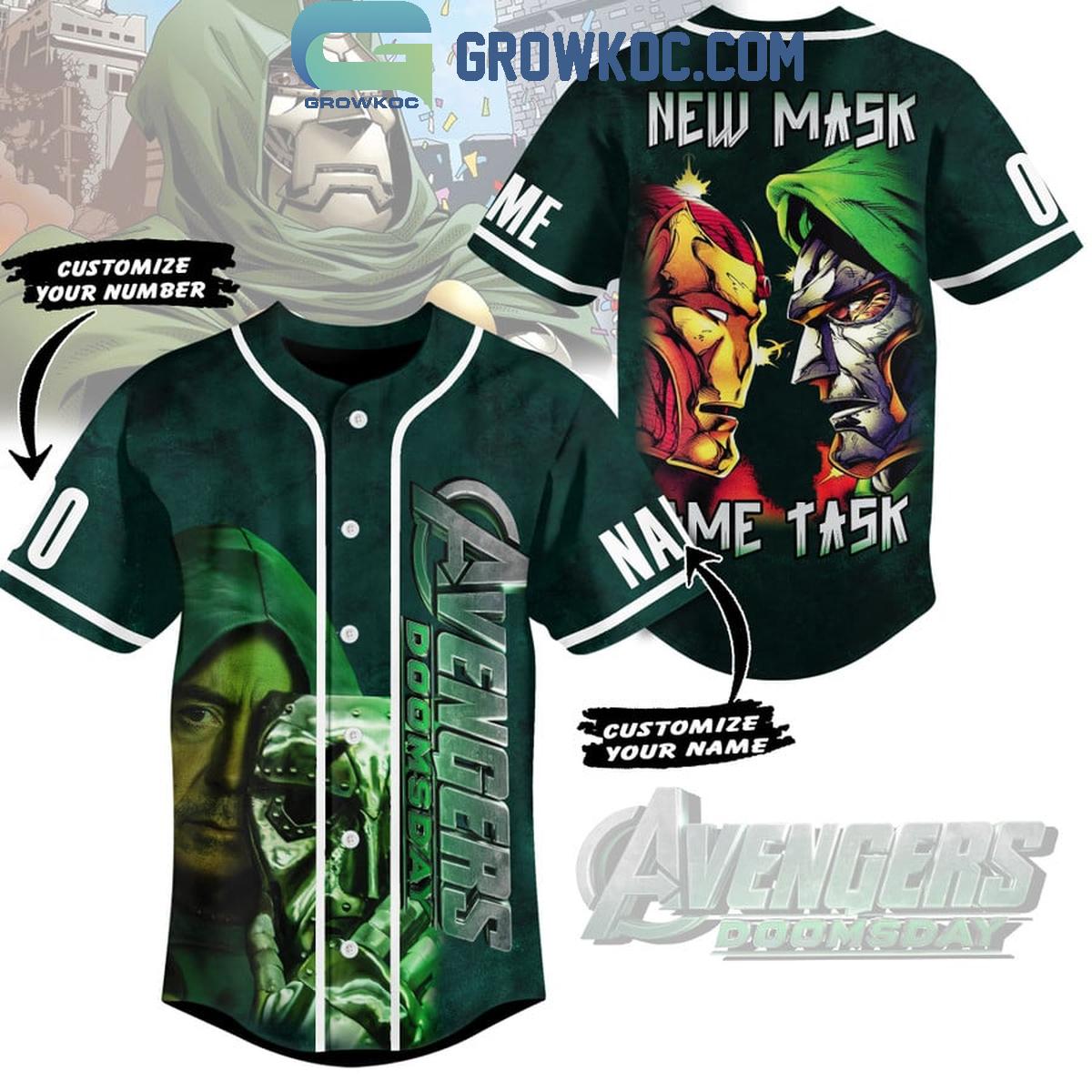 Avengers Doomsday New Mask New Task Iron Man Personalized Baseball Jersey Unisex T-shirt, Sweatshirt, Hoodie, Long Sleeve Tee - T-Shirt, Sweatshirt, Hoodie