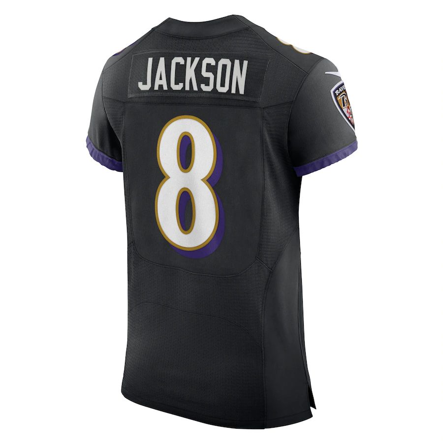B.Ravens #8 Lamar Jackson Black Alternate Vapor Elite Player Jersey Stitched American Football Jerseys football jersey product view 1
