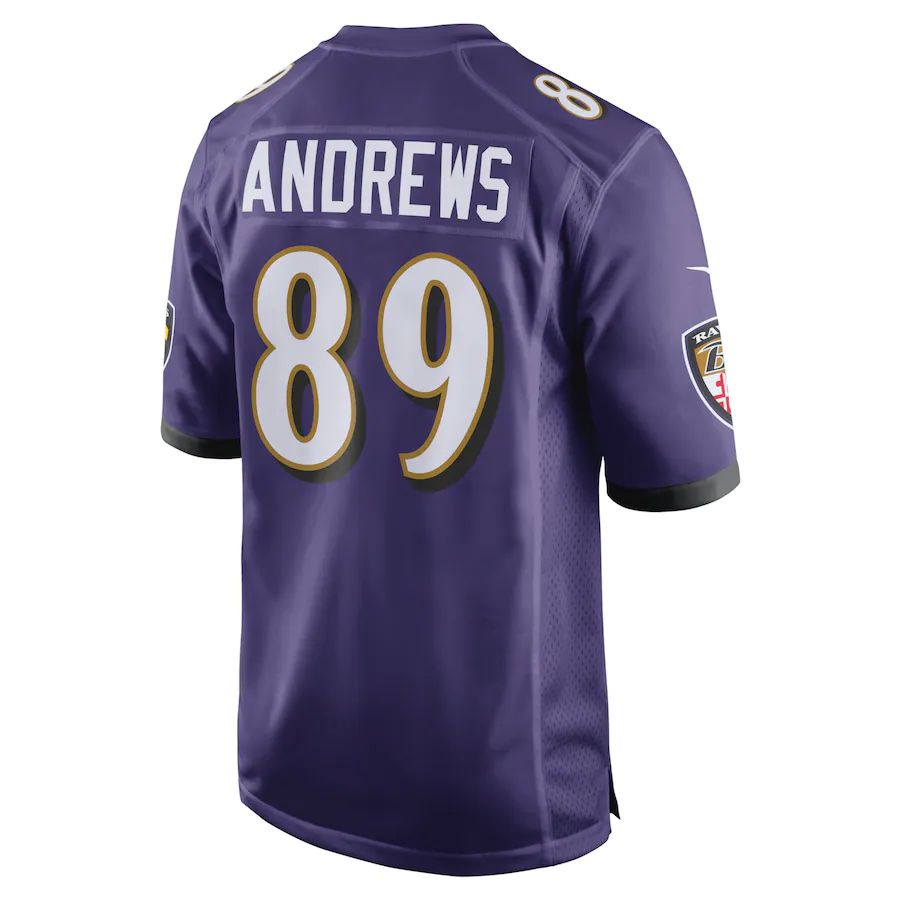 B.Ravens #89 Mark Andrews Purple Game Team Jersey Stitched American Football Jerseys football jersey product view 1