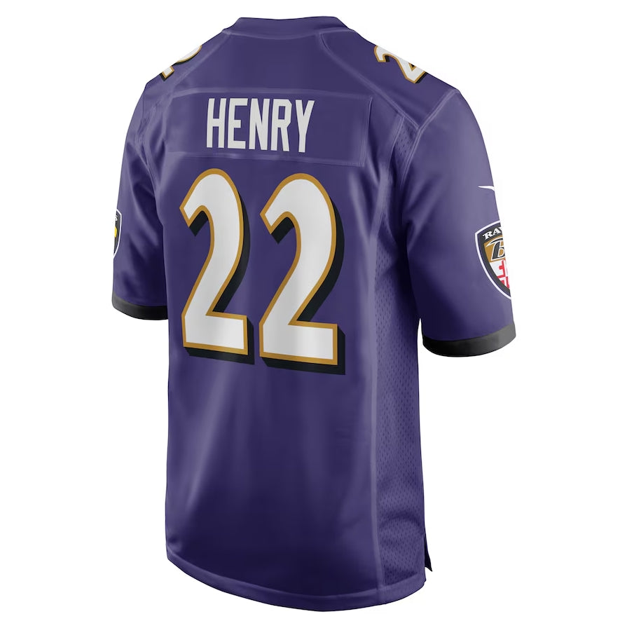 B.Ravens #22 Derrick Henry Game Player Jersey - Purple Stitched American Football Jerseys football jersey product view 1