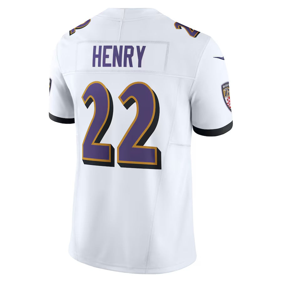 B.Ravens #22 Derrick Henry White Vapor F.U.S.E. Limited Stitched American Football Jerseys football jersey product view 1