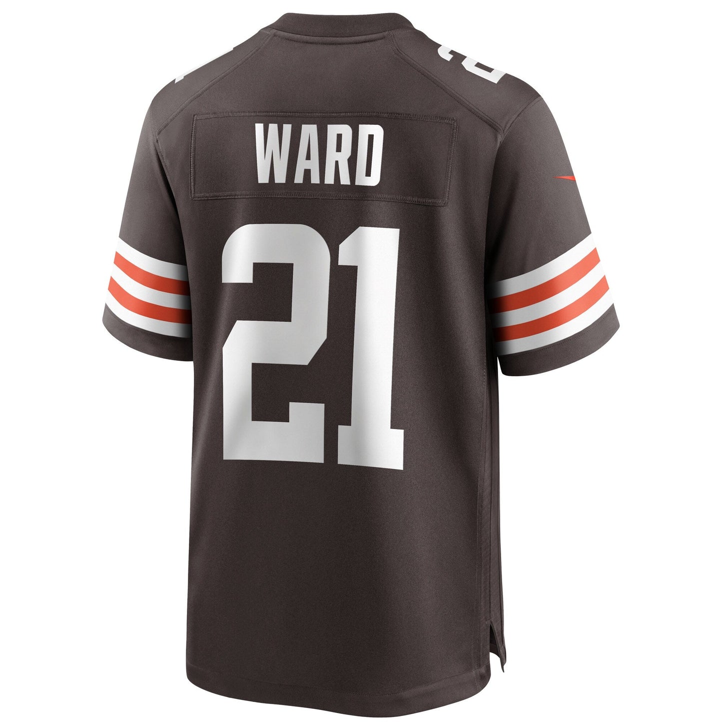 Cleveland Browns Denzel Ward Brown Player Game Jersey football jersey product view 1