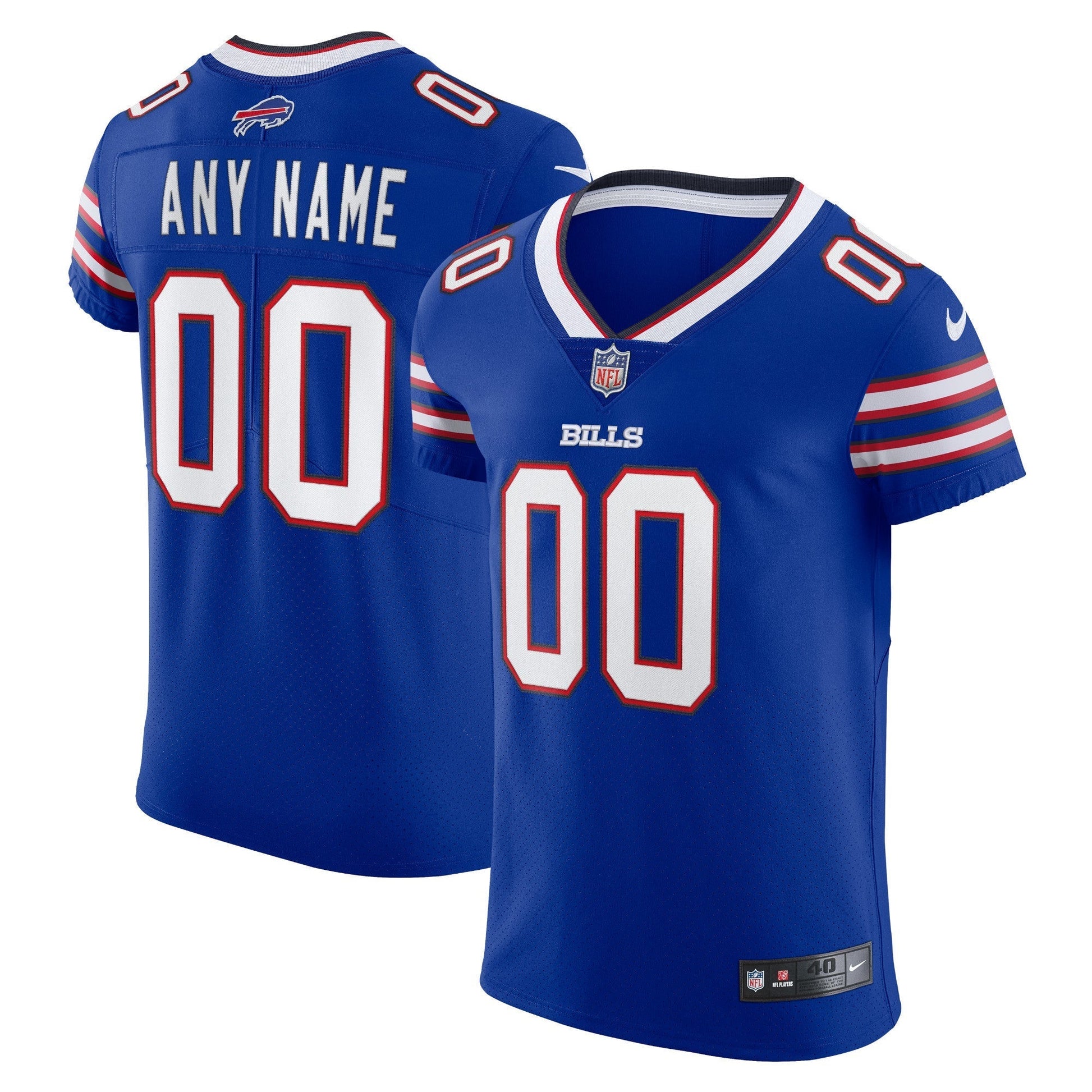Buffalo Bills Royal Vapor Elite Custom Jersey football jersey product view 1