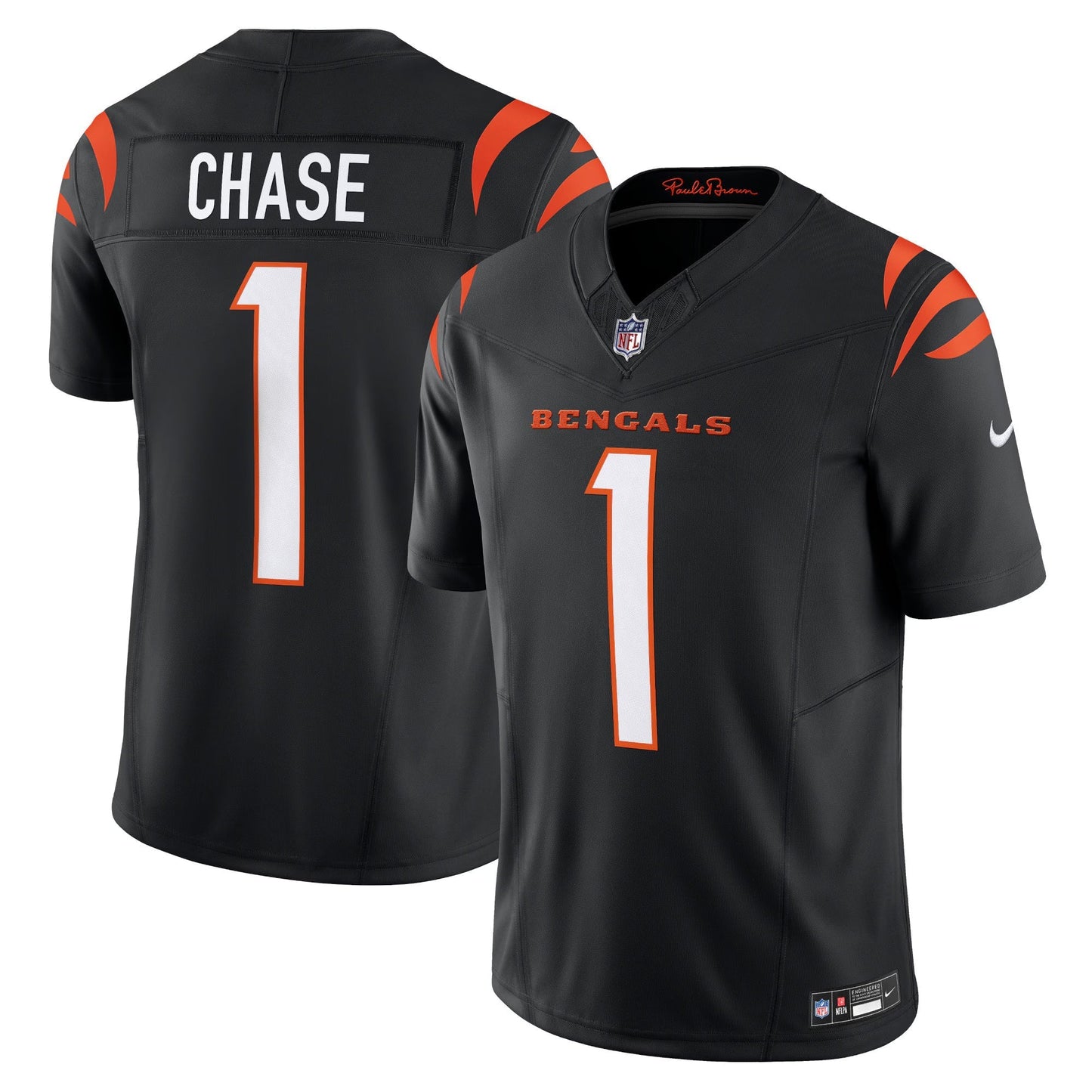 Cincinnati Bengals Ja'Marr Chase Black Vapor F.U.S.E. Limited Jersey football jersey product view 1