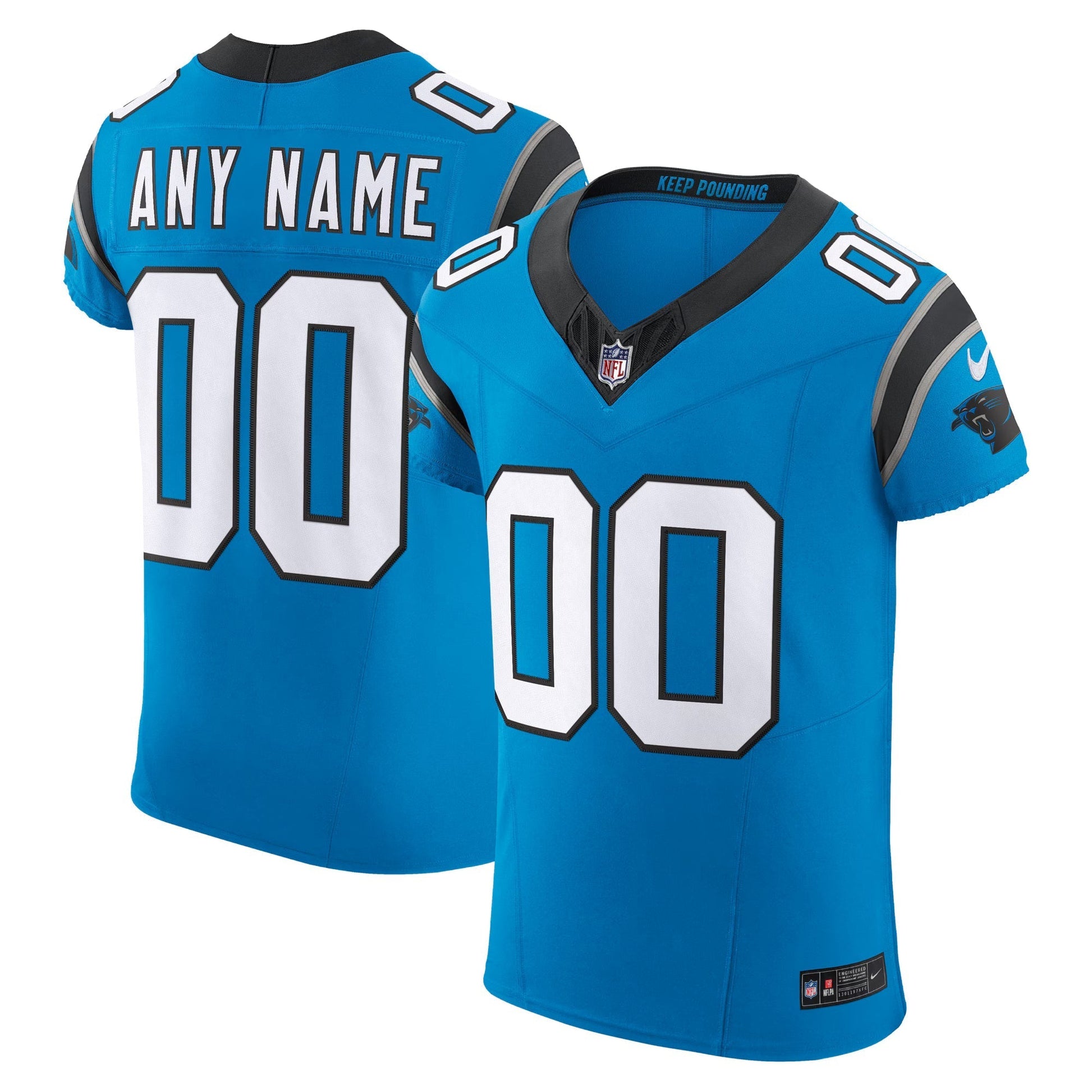 Carolina Panthers Blue Vapor F.U.S.E. Elite Custom Jersey football jersey product view 1