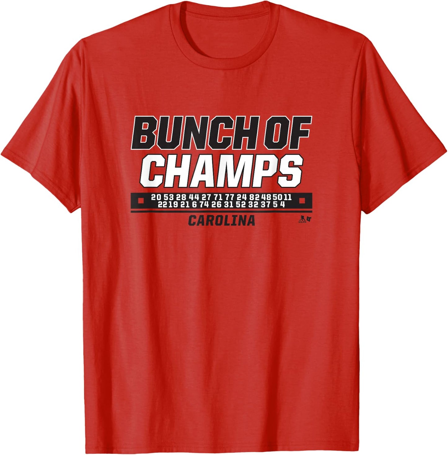 Bunch of Champs (Red) - Carolina Hockey T-Shirt Unisex T-shirt, Sweatshirt, Hoodie, Long Sleeve Tee - T-Shirt, Sweatshirt, Hoodie