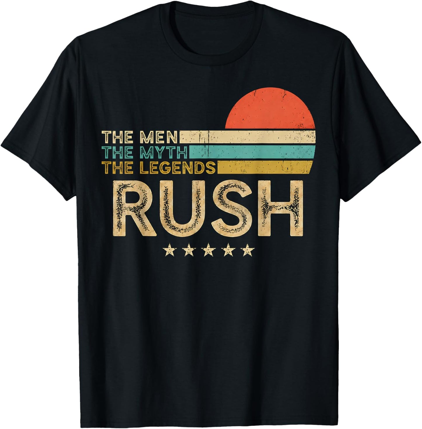 Retro Rush Name Classic Gift for Men Women Kids T-Shirt Unisex T-shirt, Sweatshirt, Hoodie, Long Sleeve Tee - T-Shirt, Sweatshirt, Hoodie