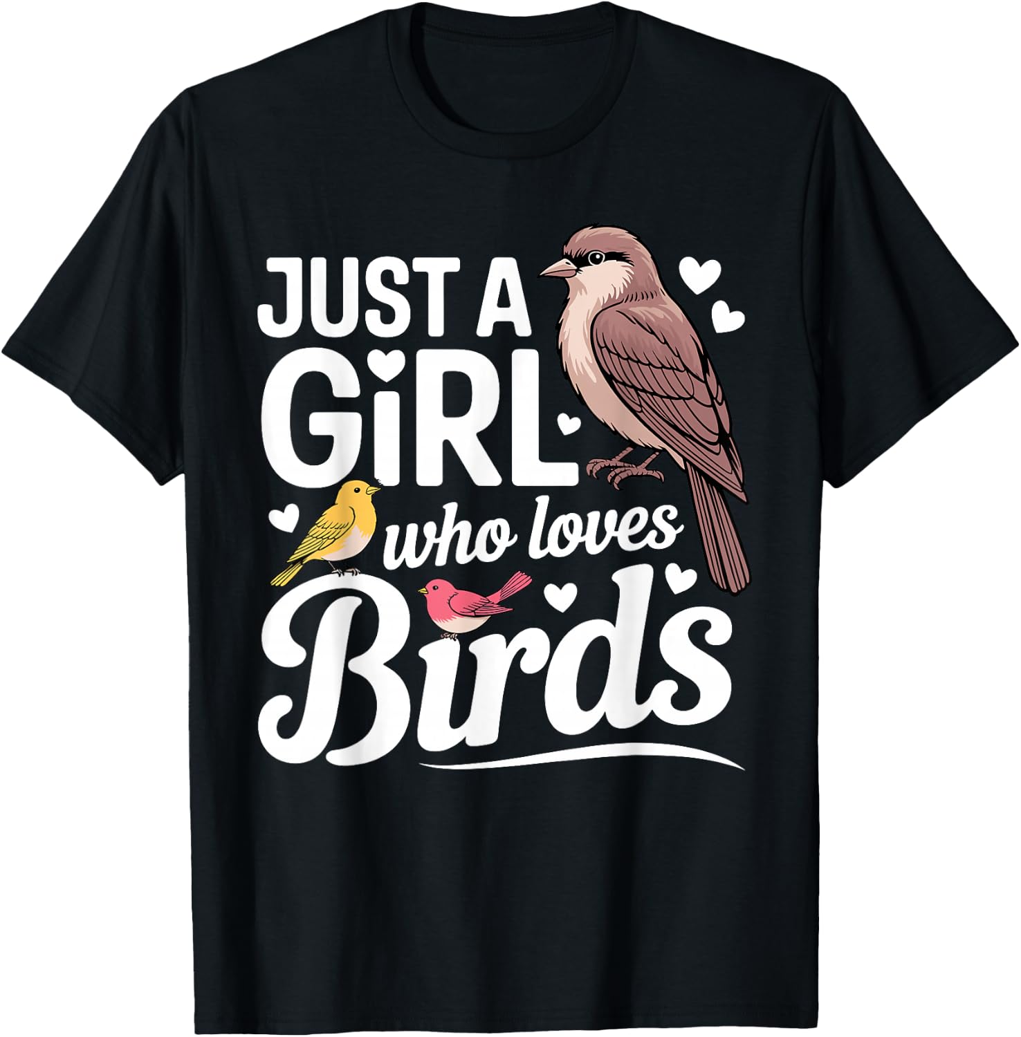 Cute Bird Art for Women Girls Birdwatcher Nerd Bird Watching T-Shirt Unisex T-shirt, Sweatshirt, Hoodie, Long Sleeve Tee - T-Shirt, Sweatshirt, Hoodie