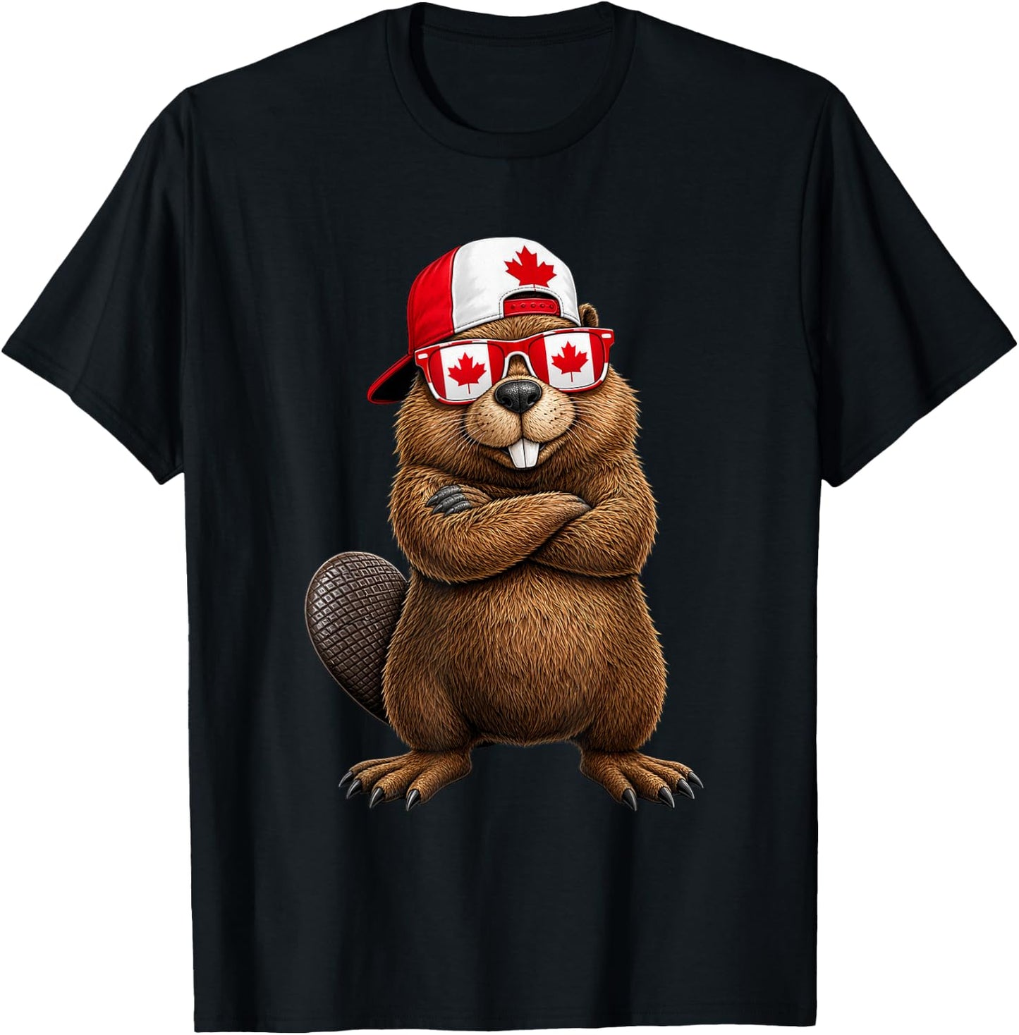 Canada National Pride Canadian Beaver Flag T-Shirt Unisex T-shirt, Sweatshirt, Hoodie, Long Sleeve Tee - T-Shirt, Sweatshirt, Hoodie