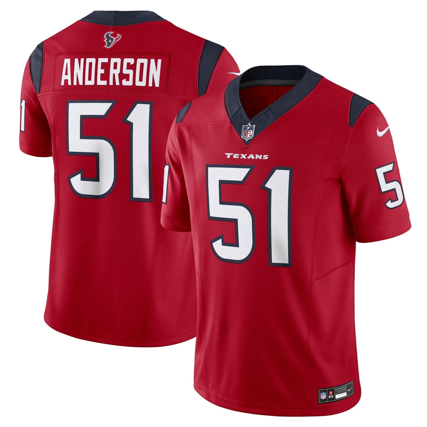 Houston Texans Will Anderson Jr. Red Vapor F.U.S.E. Limited Jersey football jersey product view 1