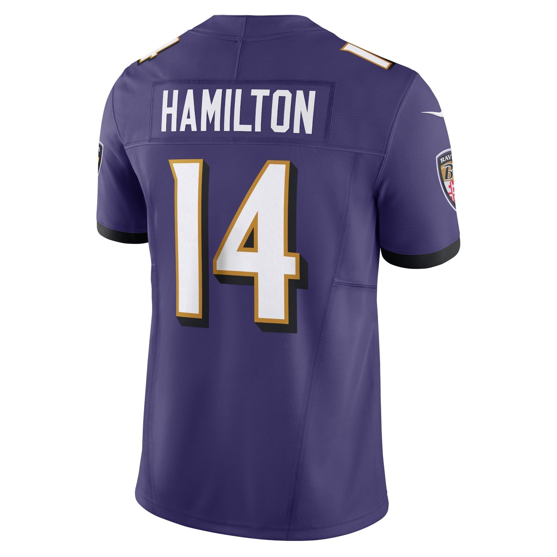 Baltimore Ravens Kyle Hamilton Purple Vapor F.U.S.E. Limited Jersey football jersey product view 3