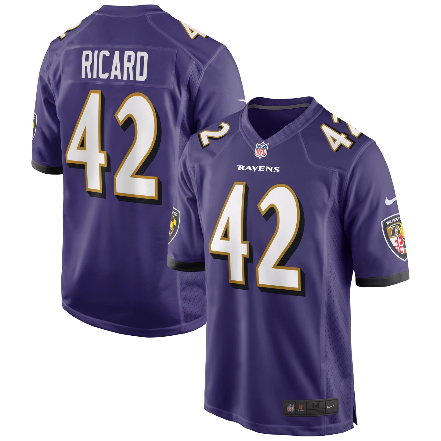 Baltimore Ravens Patrick Ricard Purple Game Jersey football jersey product view 1