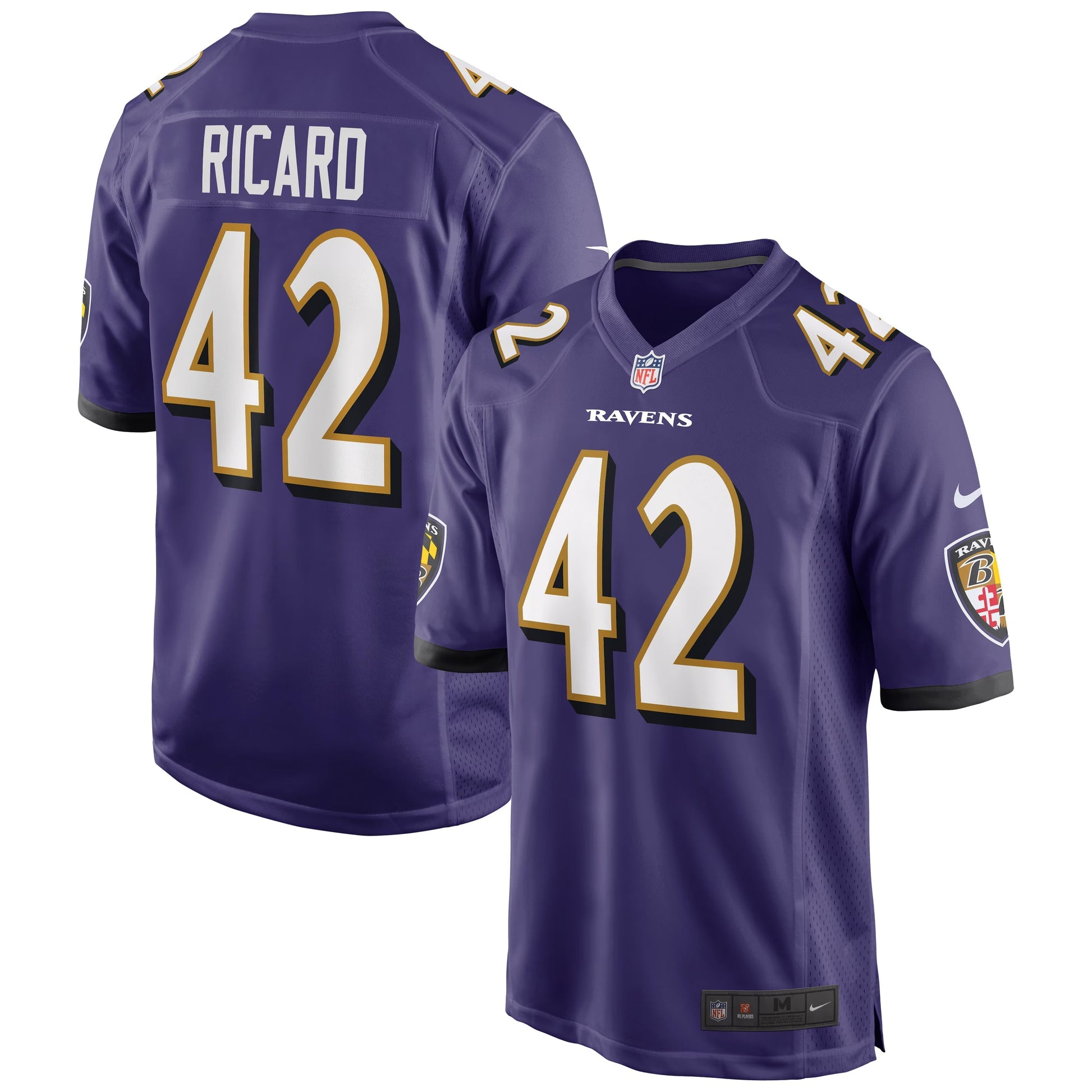 Baltimore Ravens Patrick Ricard Purple Game Jersey football jersey product view 1