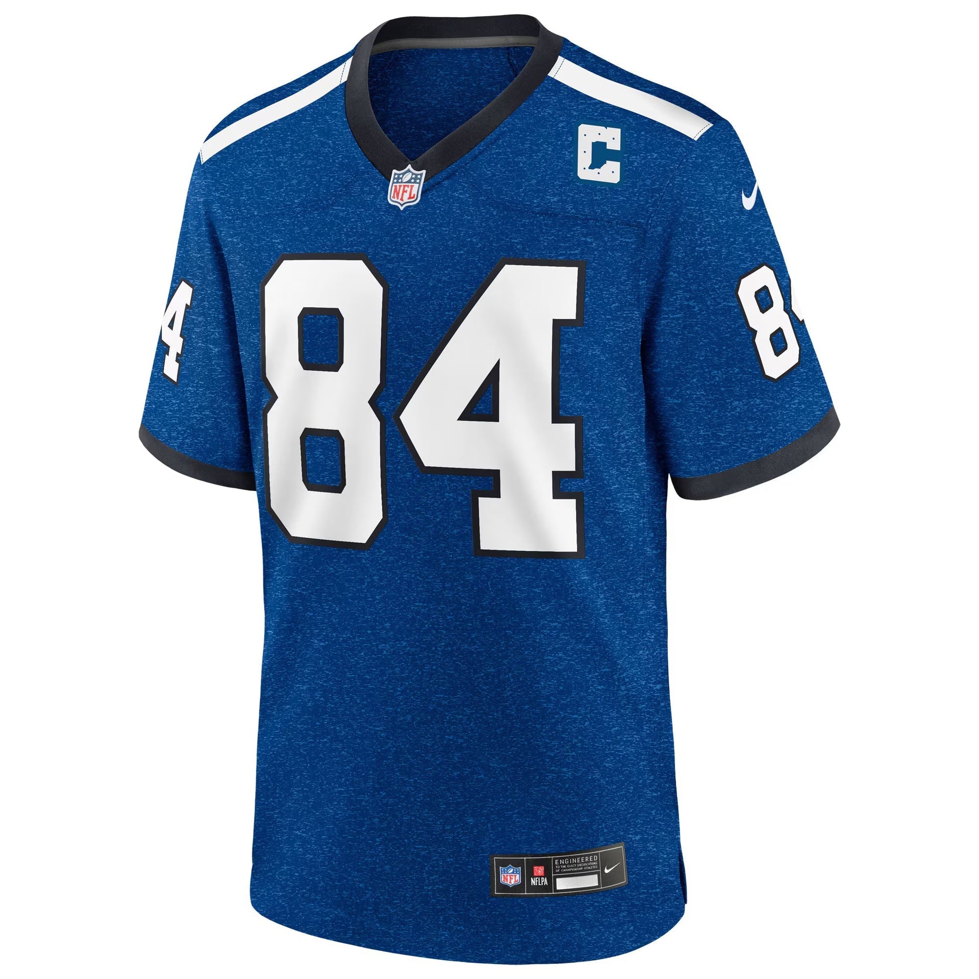Indianapolis Colts Tyler Warren Heather Royal Alternate 2 Indiana Nights Game Jersey football jersey product view 2