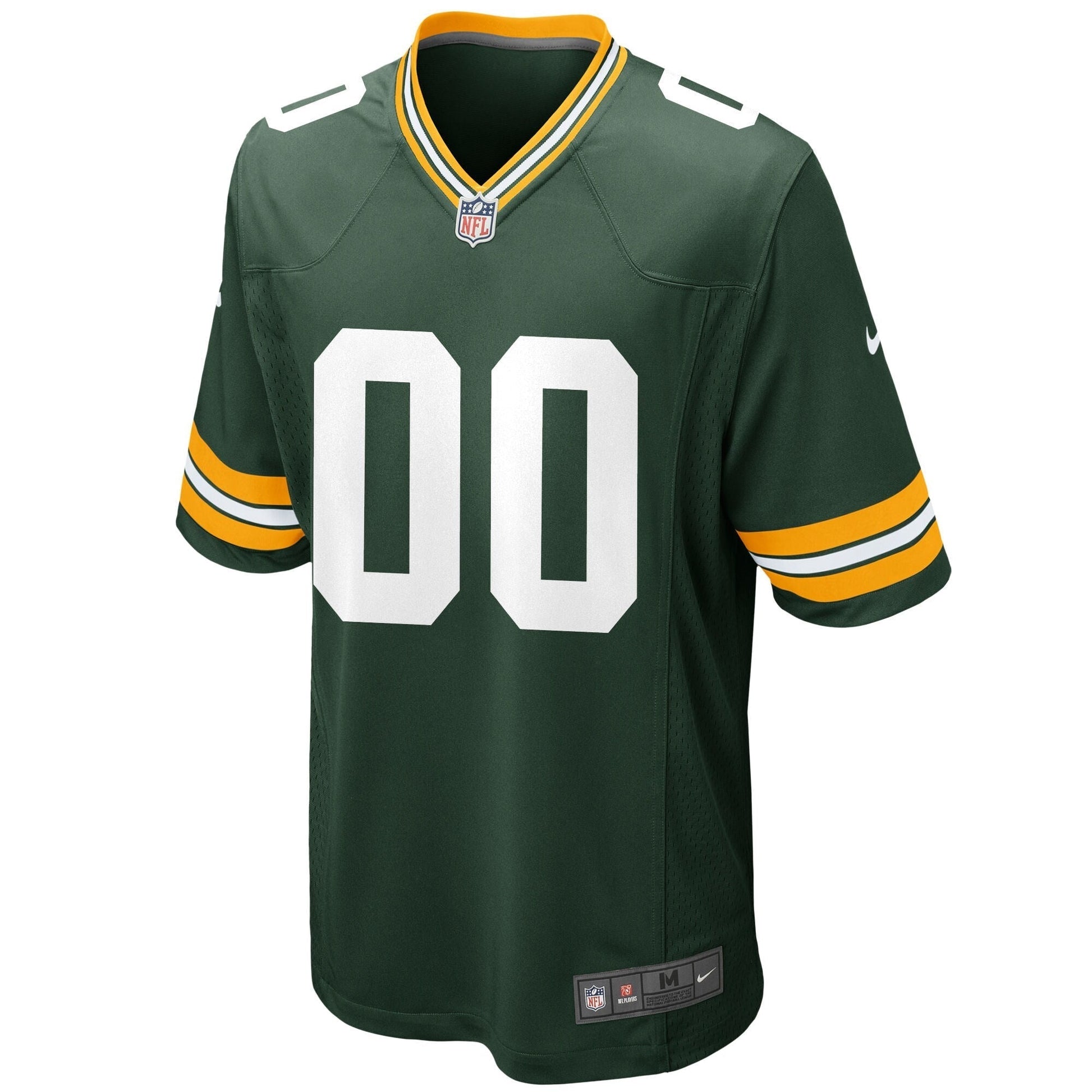 Green Bay Packers Green Custom Game Jersey football jersey product view 2