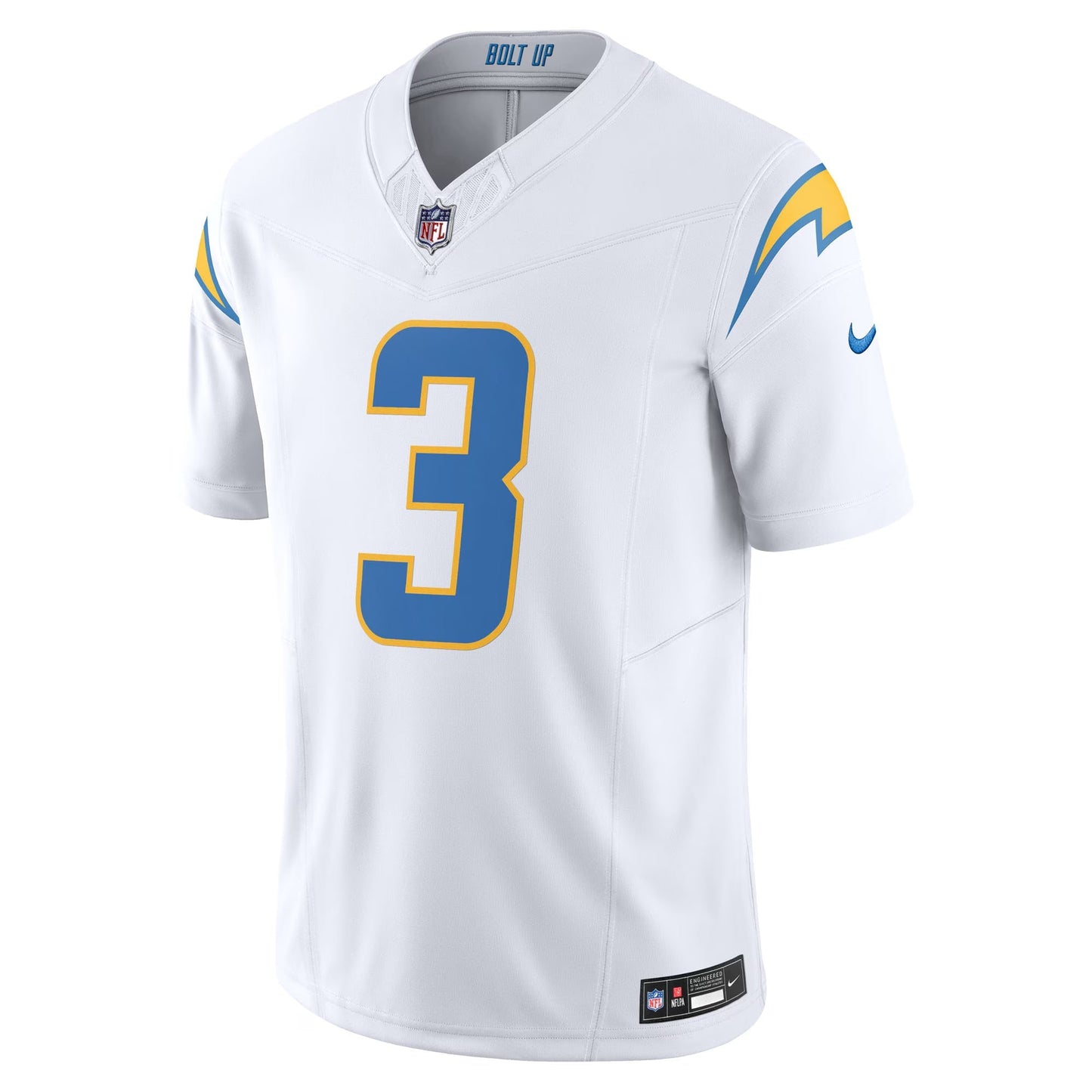 Los Angeles Chargers Derwin James Jr. White Vapor F.U.S.E. Limited Jersey football jersey product view 2