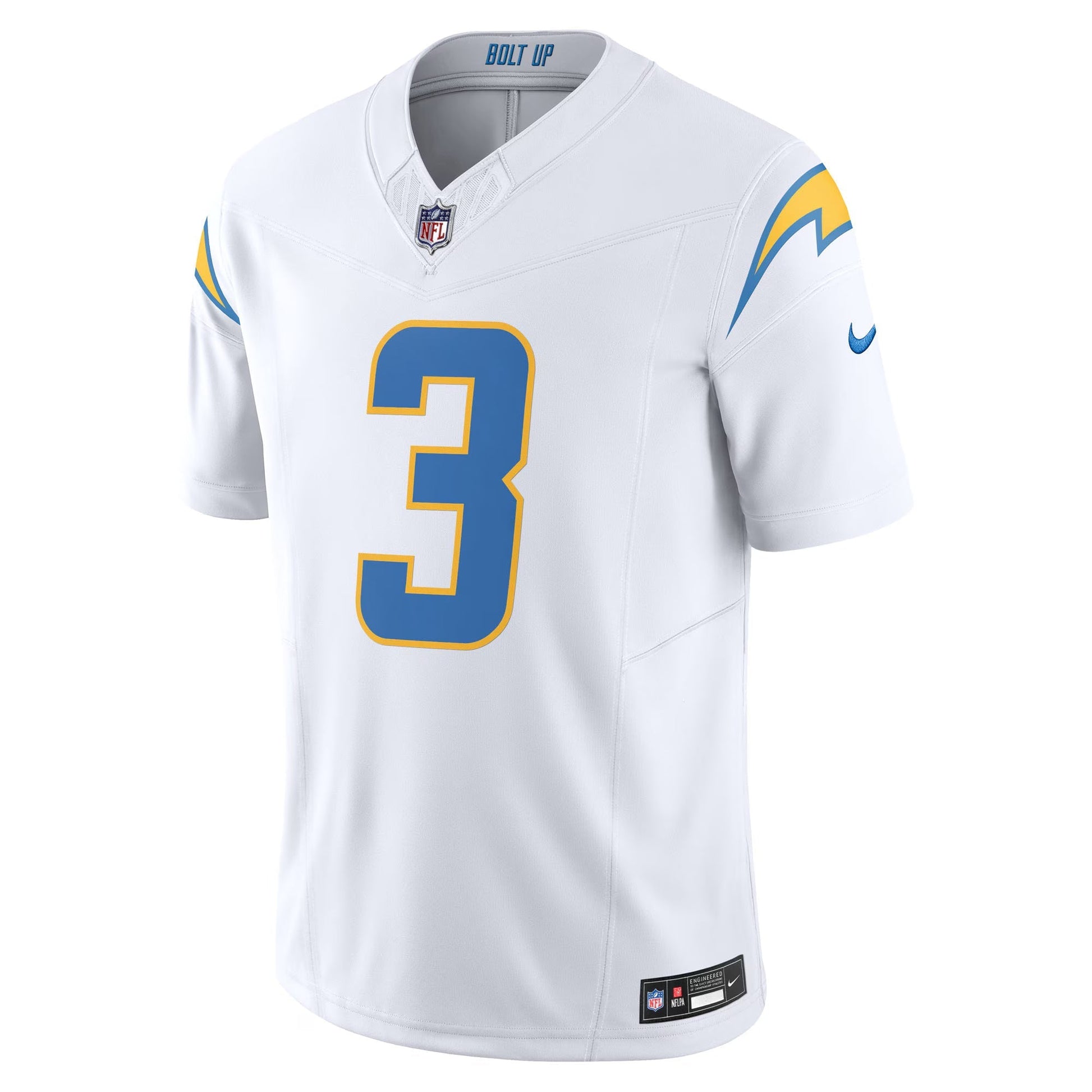 Los Angeles Chargers Derwin James Jr. White Vapor F.U.S.E. Limited Jersey football jersey product view 2