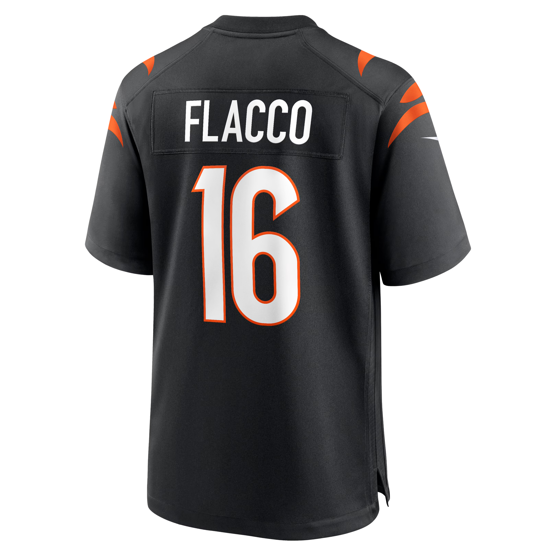 Cincinnati Bengals Joe Flacco Black Team Game Jersey football jersey product view 2
