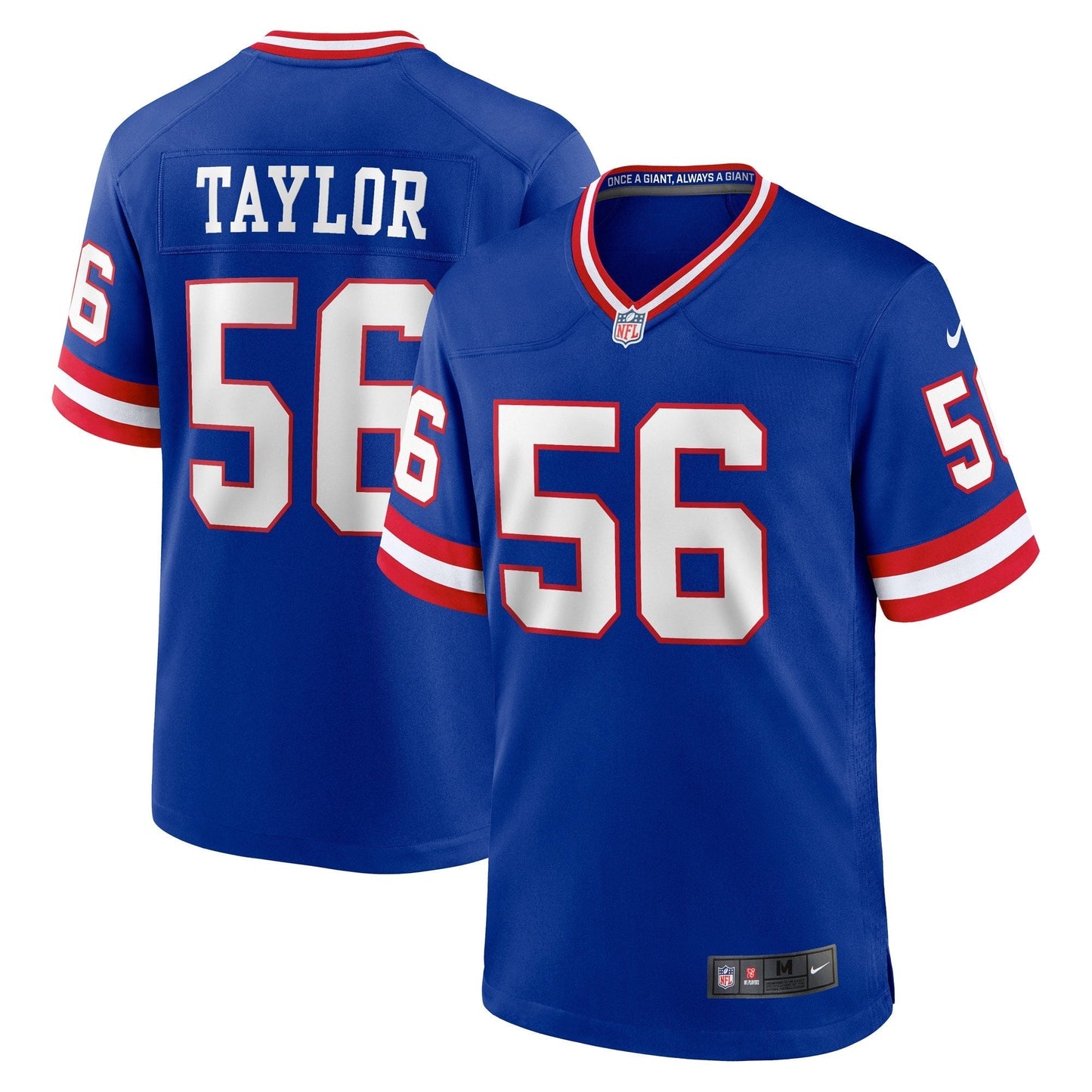 New York Giants Lawrence Taylor Royal Classic Retired Player Game Jersey football jersey product view 1