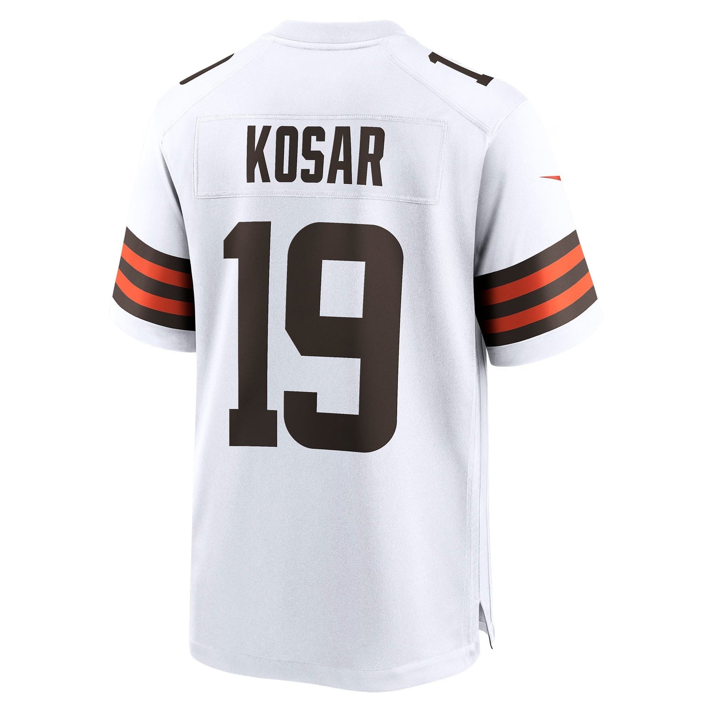 Cleveland Browns Bernie Kosar White Retired Player Game Jersey football jersey product view 1