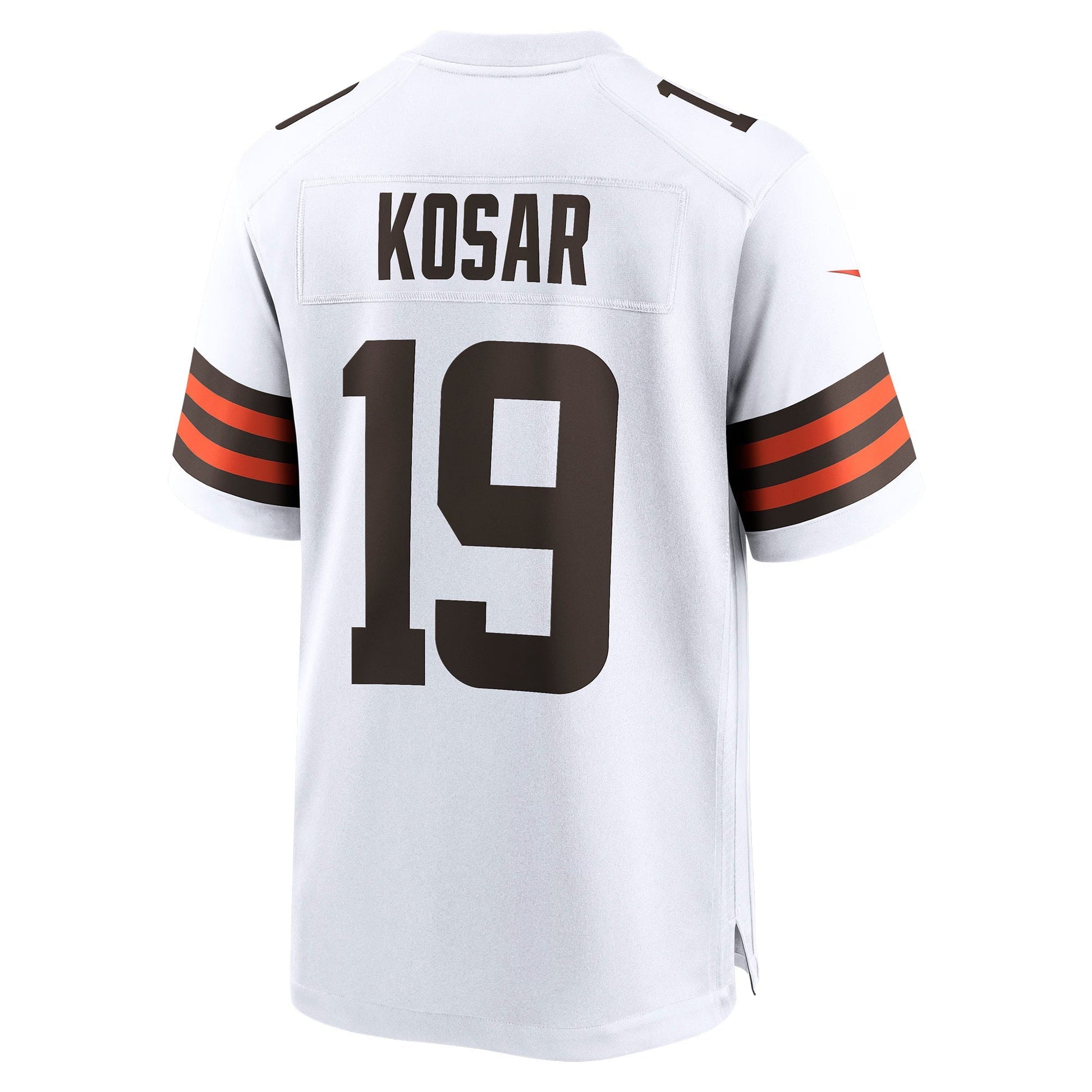 Cleveland Browns Bernie Kosar White Retired Player Game Jersey football jersey product view 1