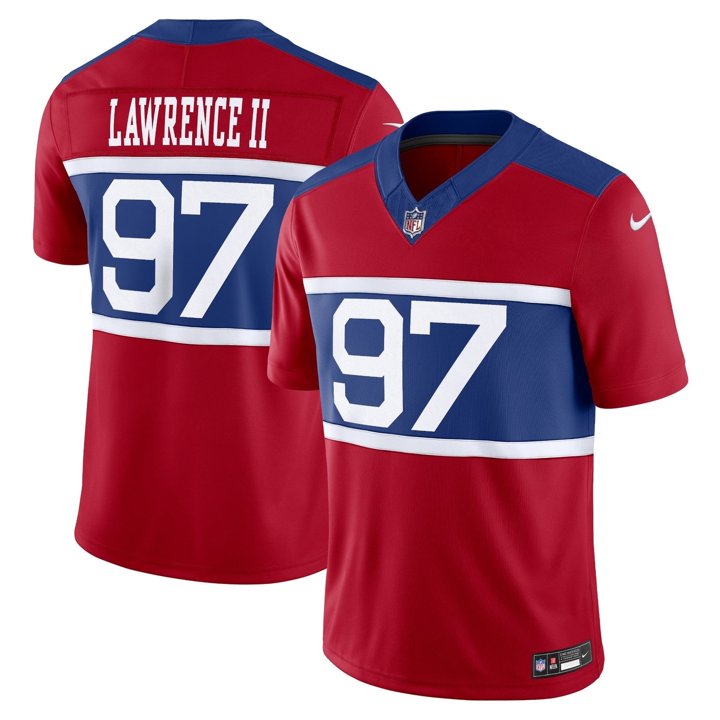 New York Giants Dexter Lawrence II Century Red Alternate Vapor F.U.S.E. Limited Jersey football jersey product view 1