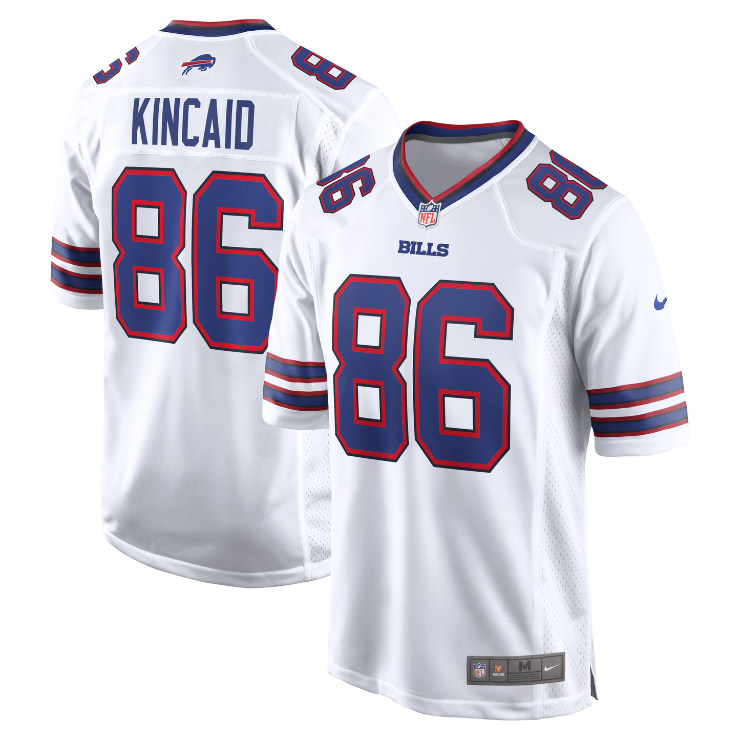 Buffalo Bills Dalton Kincaid White Game Jersey football jersey product view 1