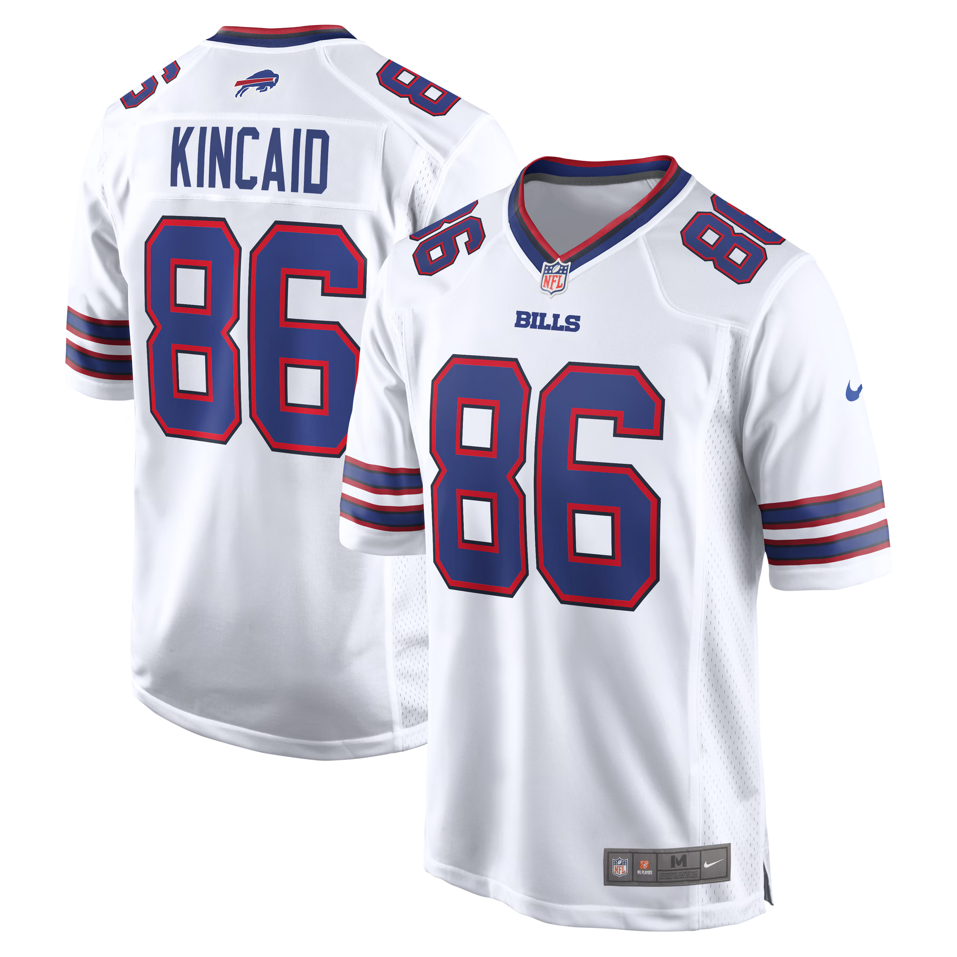 Buffalo Bills Dalton Kincaid White Game Jersey football jersey product view 1
