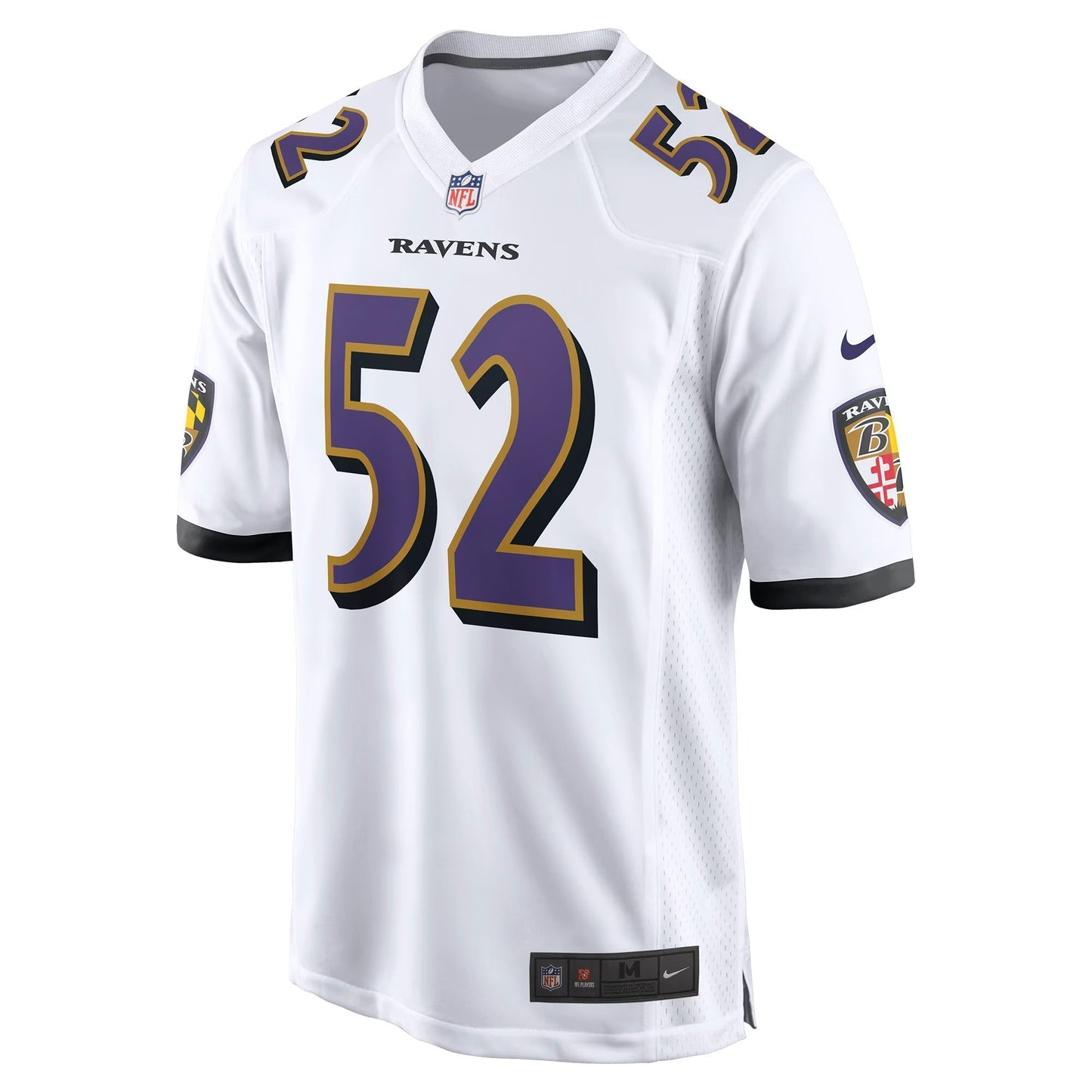 Baltimore Ravens Ray Lewis White Retired Player Game Jersey football jersey product view 2