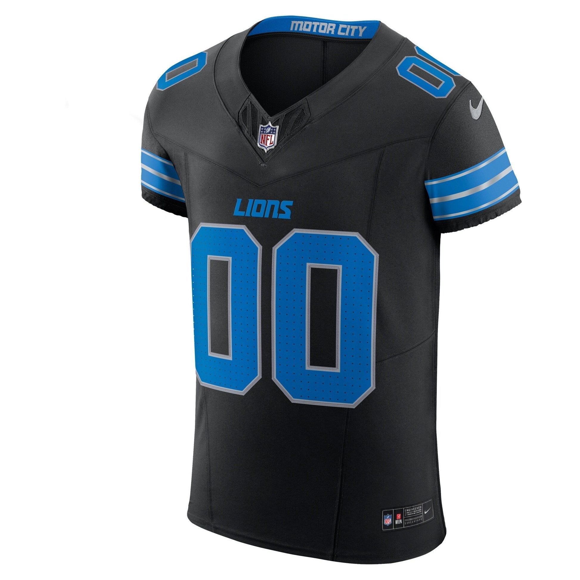 Detroit Lions Black Alternate Vapor F.U.S.E. Elite Custom Jersey football jersey product view 2