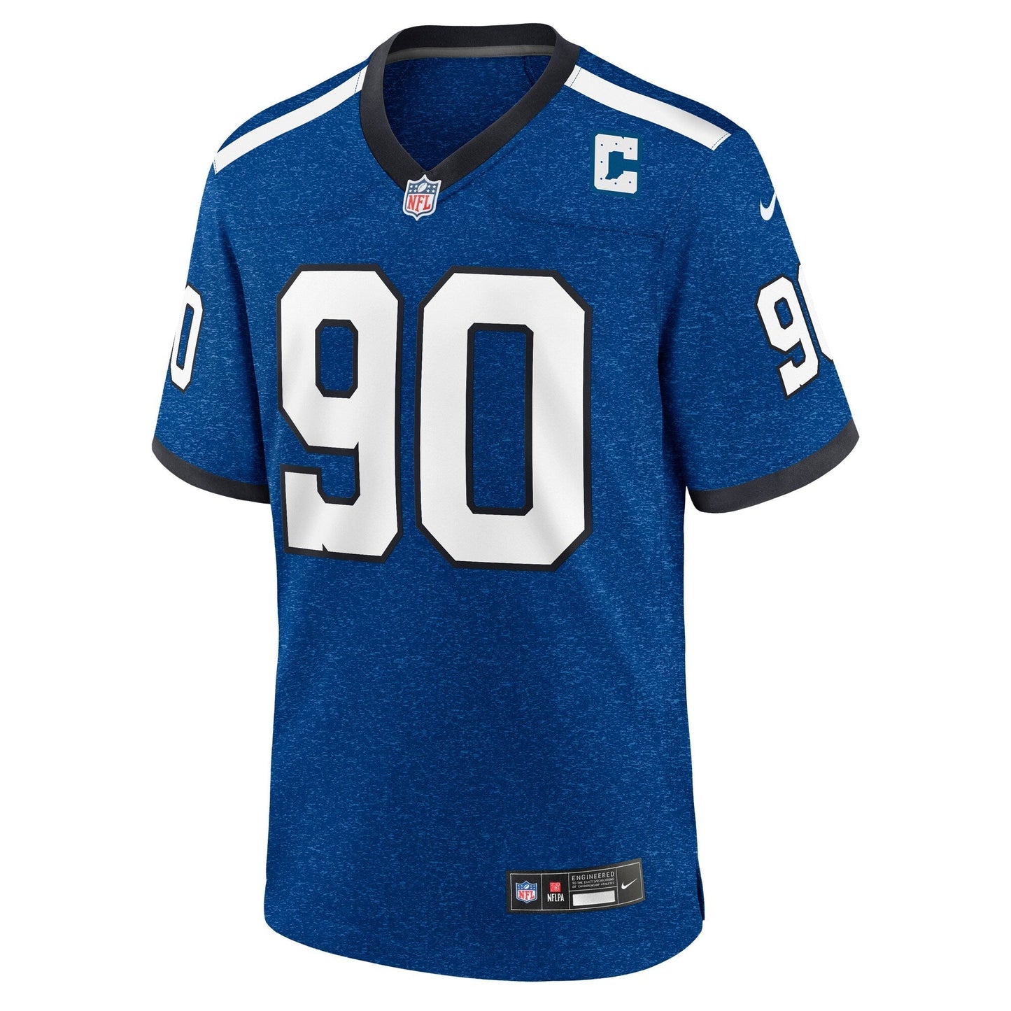 Indianapolis Colts Grover Stewart Blue Alternate Game Jersey football jersey product view 1