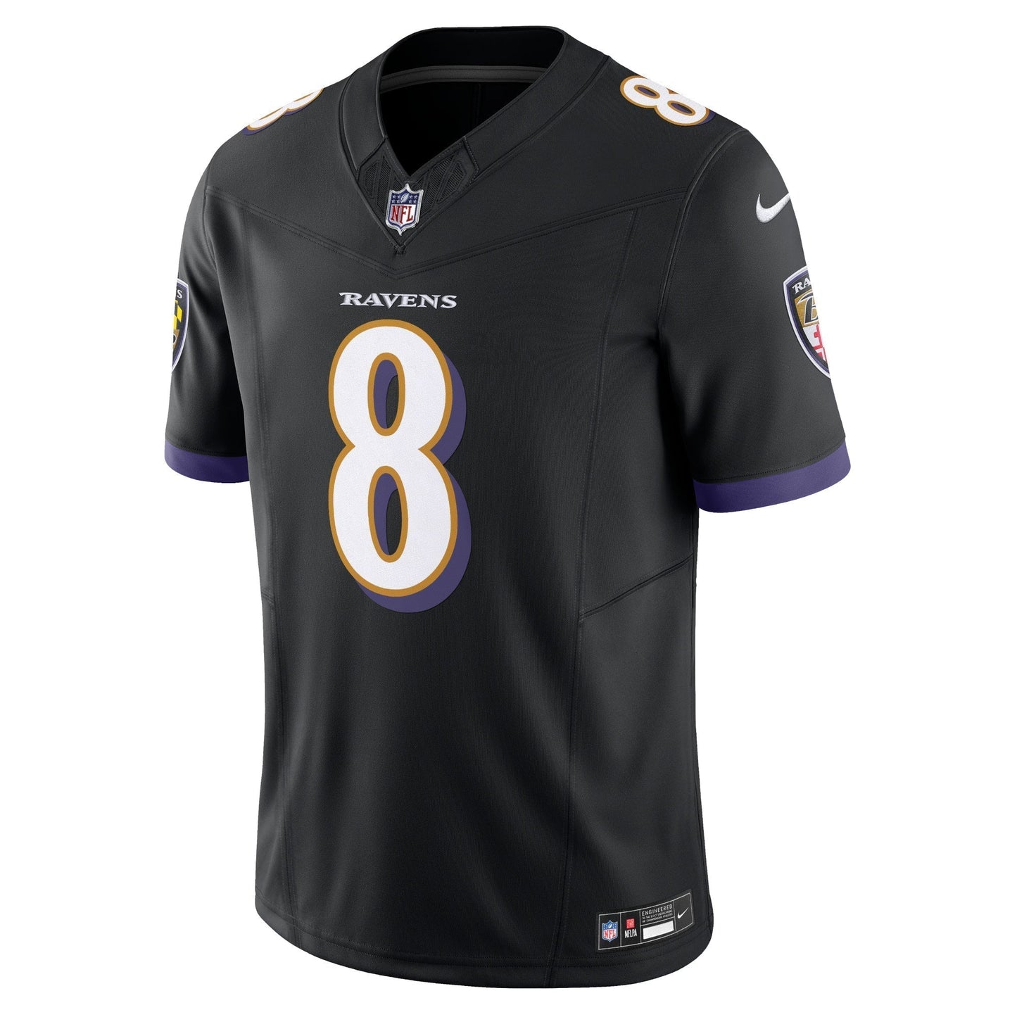 Baltimore Ravens Lamar Jackson Black Vapor F.U.S.E. Limited Jersey football jersey product view 2