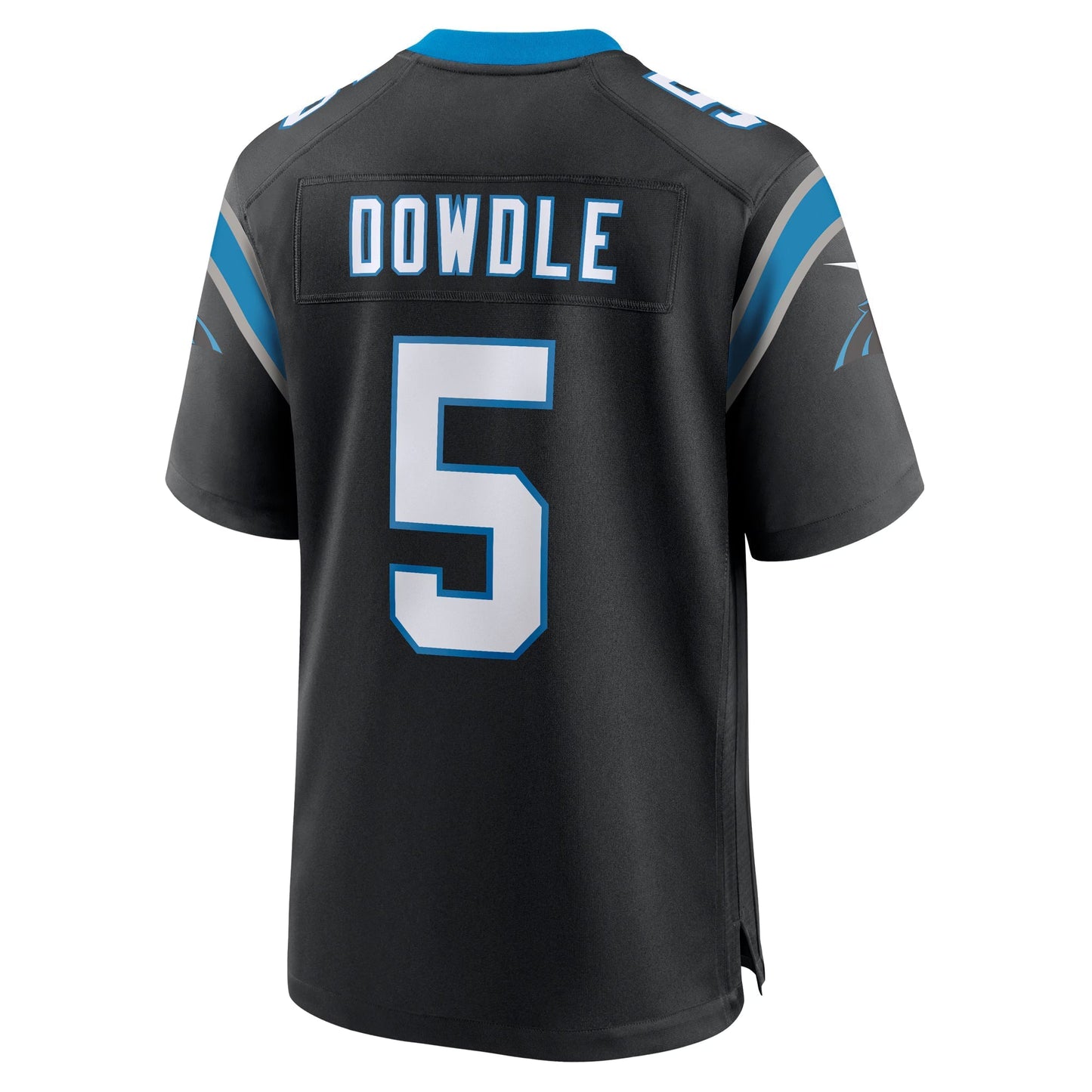 Carolina Panthers Rico Dowdle Black Team Game Jersey football jersey product view 2