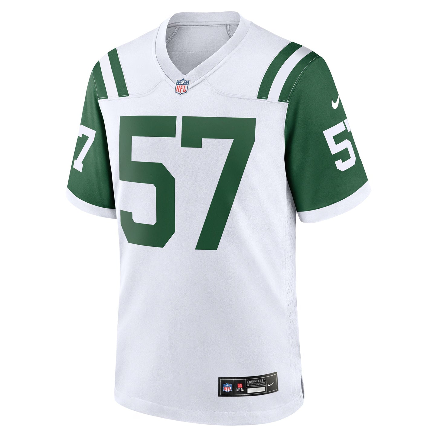 New York Jets C.J. Mosley White Classic Alternate Game Jersey football jersey product view 1