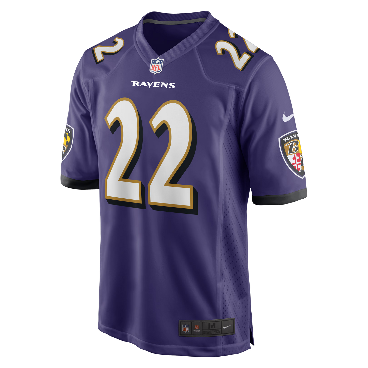 Baltimore Ravens Derrick Henry Purple Game Player Jersey football jersey product view 2