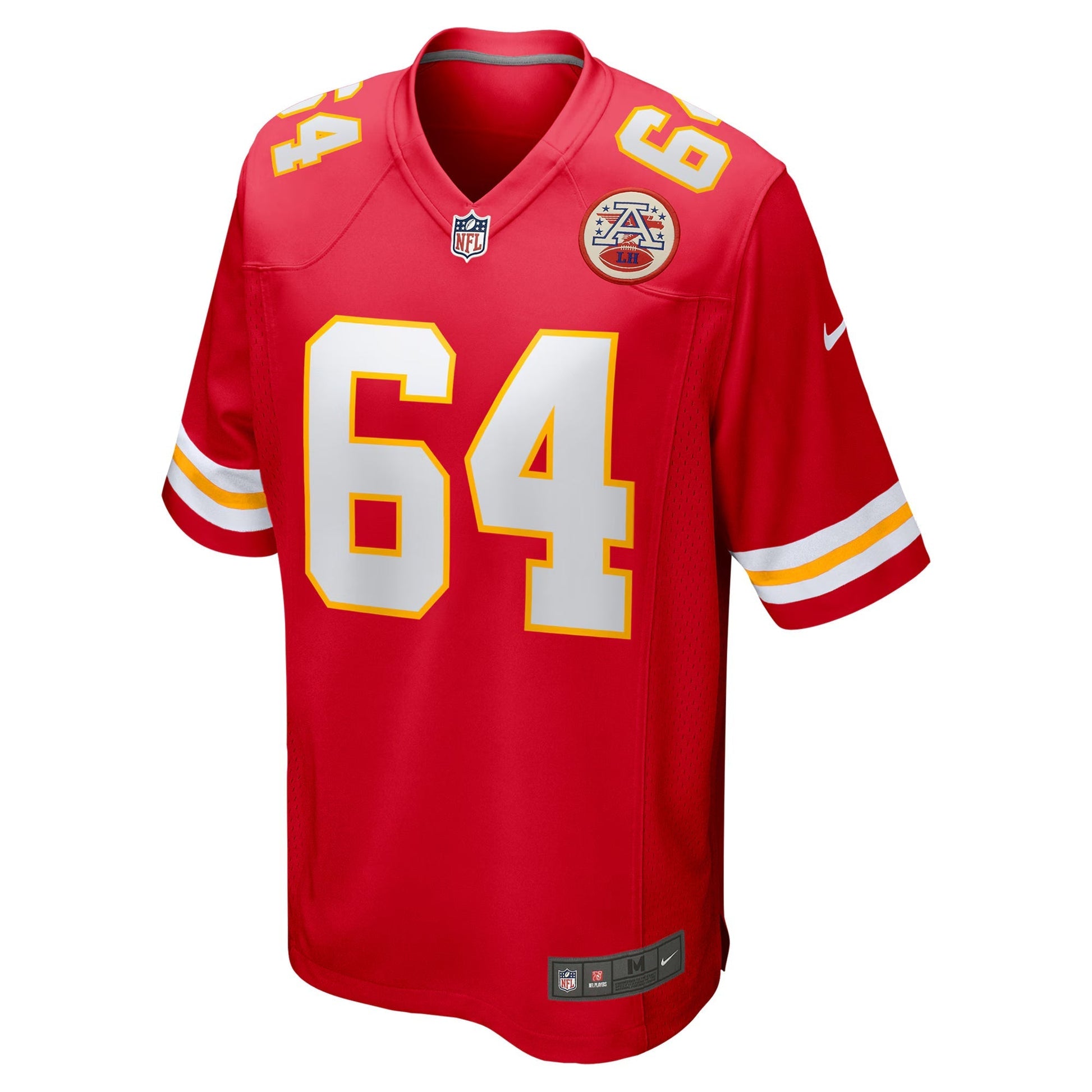 Kansas City Chiefs Wanya Morris Red Game Jersey football jersey product view 1