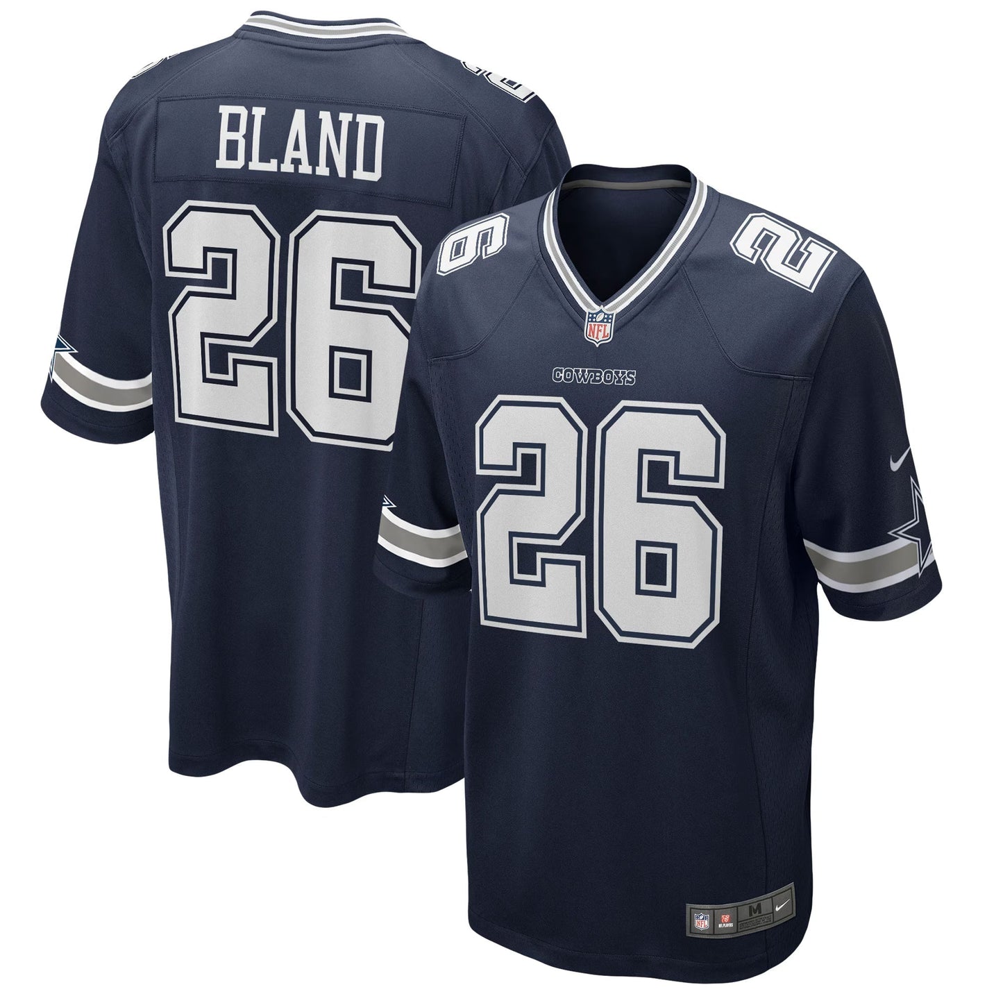 Dallas Cowboys DaRon Bland Navy Game Jersey football jersey product view 1