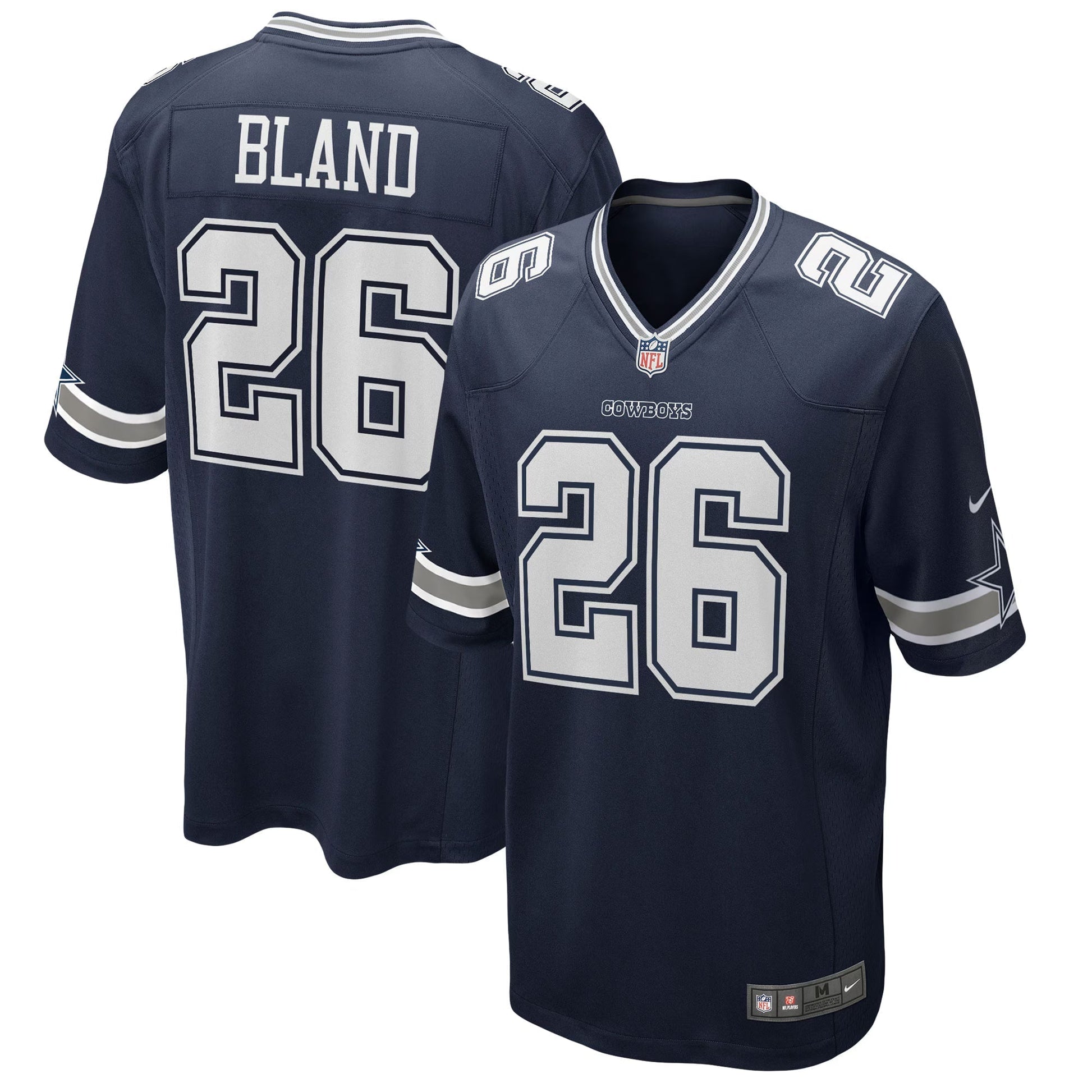 Dallas Cowboys DaRon Bland Navy Game Jersey football jersey product view 1