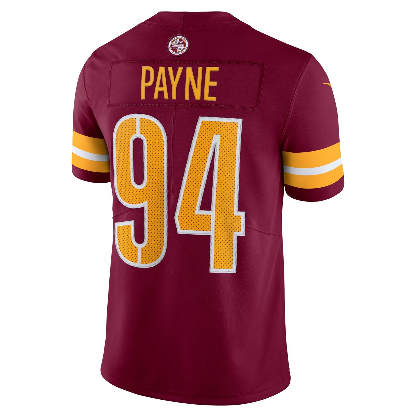 Washington Commanders Da'Ron Payne Burgundy Vapor Limited Jersey football jersey product view 1