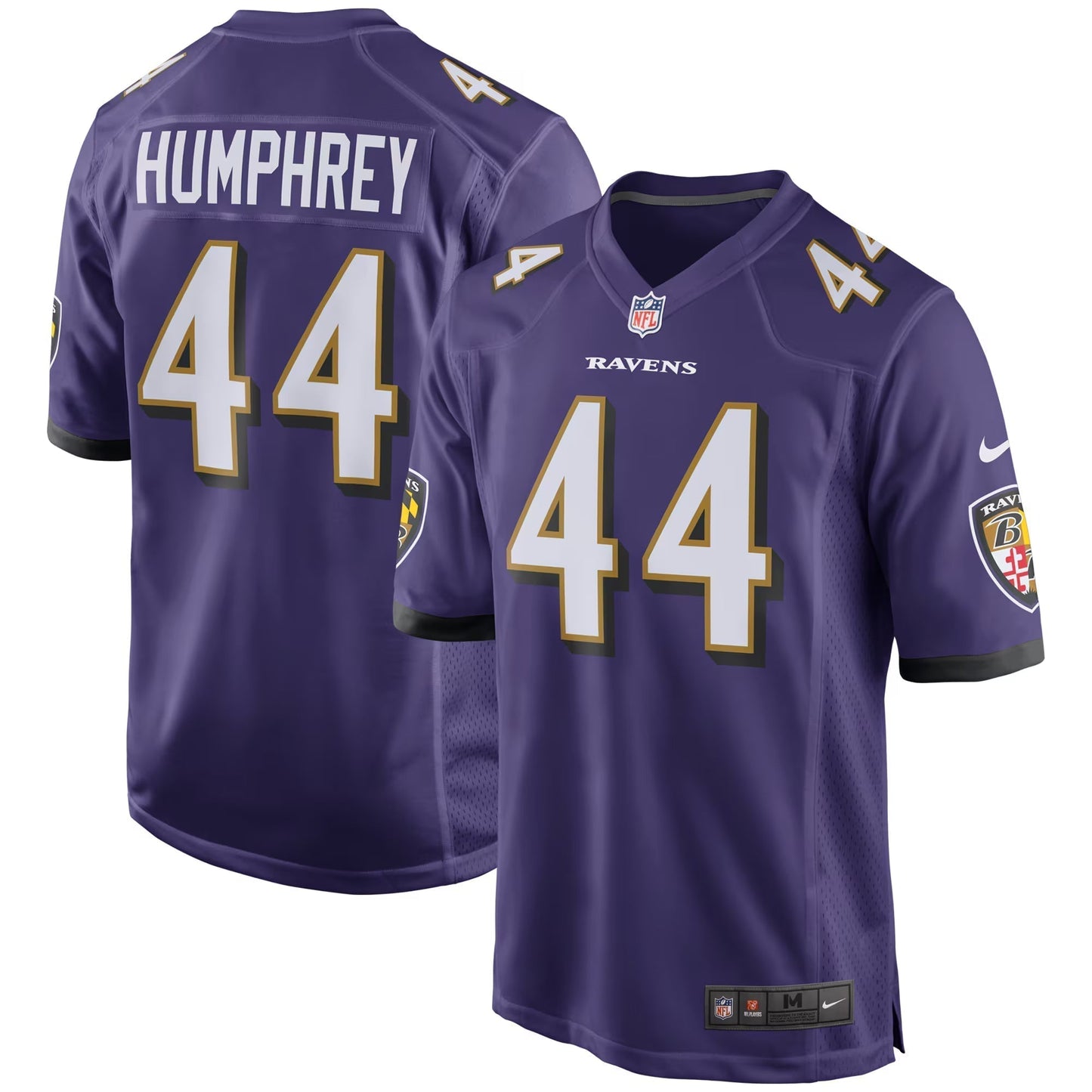 Baltimore Ravens Marlon Humphrey Purple Player Game Jersey football jersey product view 1